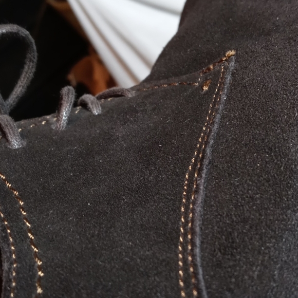 Mens La Molina brown sued shoes main image 5